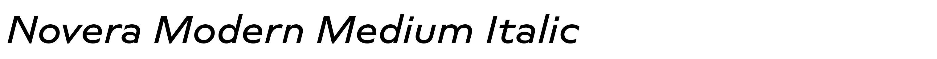 Novera Modern Medium Italic